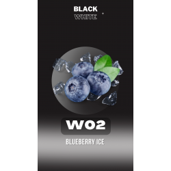 Табак Black&White Blueberry ice (Голубая ягода с айсом,40г) W02