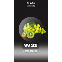 Табак Black&White Green Parrot (Микс кисло сладких фруктов,40г) W31