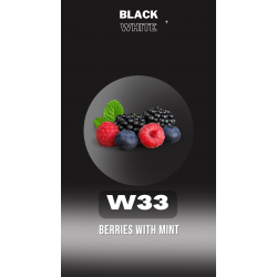 Табак Black&White Berries with mint (Ягоды с мятой ,40г) W33