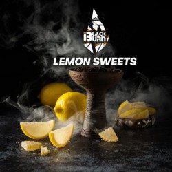 ТАБАК BURN BLACK Lemon Sweets 200g. (Сахарные лимонные дольки)