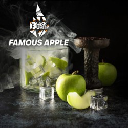 ТАБАК BURN BLACK Famous apple 200g. (Ледяное Яблоко)