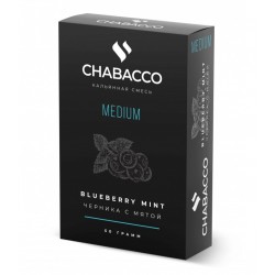 Кальянная смесь Chabacco Blueberry Mint (Черника с Мятой) 50g.