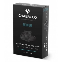 Кальянная смесь Chabacco Strawberry Mojito (Клубничный Мохито) 50g.