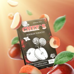 Табак Chefs  Red Apple Candy (Яблучна цукерка з кислинкой) 100g.