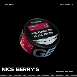 Табак Gedonist Nice berry’s (мікс лісових ягід) 100gr