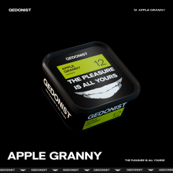 Табак Gedonist 12 Apple granny (зелене яблуко з м’ятною жуйкою) 200gr