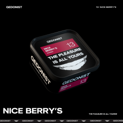 Табак Gedonist 13 Nice berry’s (мікс лісових ягід) 200gr