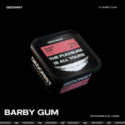 Табак Gedonist 21 Barby gum (малина, полуниця, жуйка) 200gr
