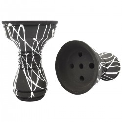  Чашка Gusto Bowls Killa Black Glaze (White)