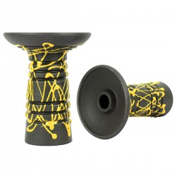  Чашка Gusto Bowls Alien Black Glaze (Yellow)