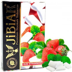 Табак Jibiar Gum Strawberry 50g.(Мята Жвачка Клубника)