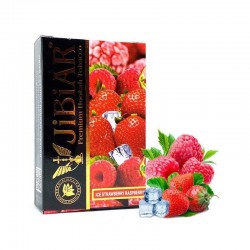 Табак Jibiar Ice Strawberry Raspberry 50g.Лед Клубника Малина)