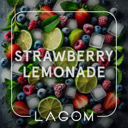 Табак Lagom Navy line Strawberry lemonade (полуничний лимонад) 40gr