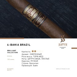 Табак SATYR Brilliant Collection 4 Bahia Brazil 100g.
