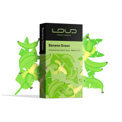 Табак Loud Banana Green 100g (Натуральний смак зеленого банану)