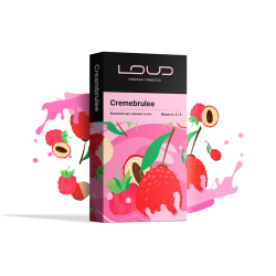 Табак Loud Cremebrulee 100g (Кремовий мус з малини та лічі)