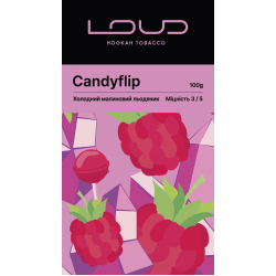 Табак Loud Candyflip 100g(Холодний малиновий льодяник)