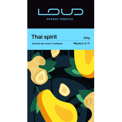 Табак Loud Thai spirit (Зелений чай з манго та імбиром) 200gr