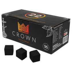 Уголь кокосовый ЯЩИК 1/2 Crown 10кг (22mm)
